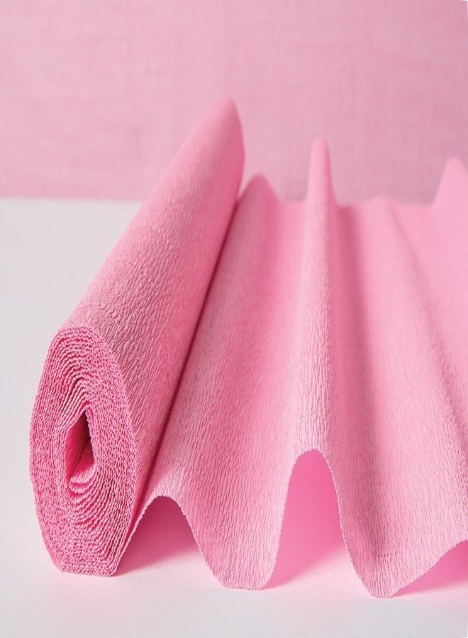 3A Featuretail Premium Crepe Paper Rolls - 8ft Length/20in Width (6pcs, Color: Baby Pink) - Image 1